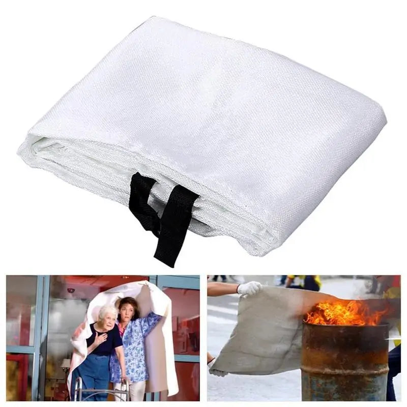 Emergency Fire Extinguishing Blanket - Heat-Resistant Fiberglass Safety Tool