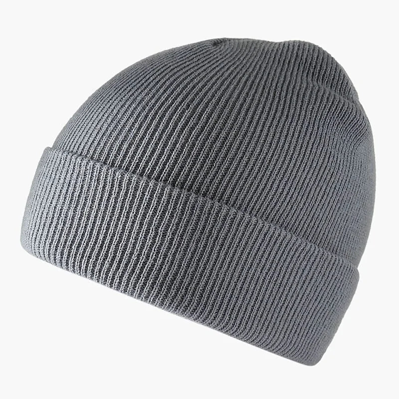 Cozy Ribbed Knitted Fisherman Beanie Hat - Inside The Bars