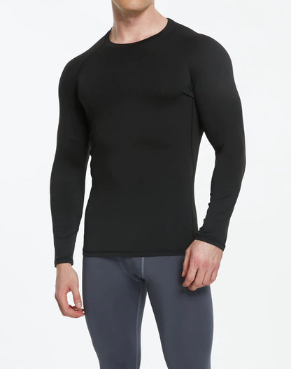 Men's 5-Pack UPF Long Sleeve Compression Workout Shirts