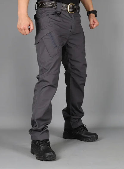 Men's Waterproof Tactical Cargo Pants, SWAT-Ready Combat Trousers with Versatile Pocket Design, Durable Outdoor Pants 2024