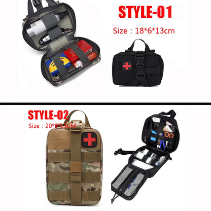 Quick Release First Aid Pouch Patch Bag Molle Amphibious Tactical Medical Kit EMT Emergency EDC Rip-Away Survival IFAK Hunting - Inside The Bars