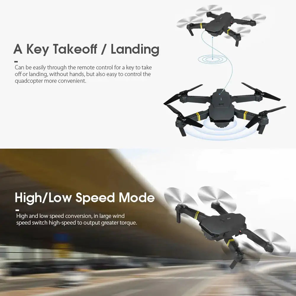 4K Ultra HD Foldable WiFi Drone with Dual Cameras