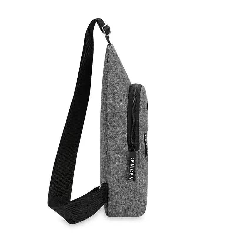 Trendy Nylon Chest Bag for Men - Anti-Theft, Durable, and Perfect for Outdoor Adventures! - Inside The Bars