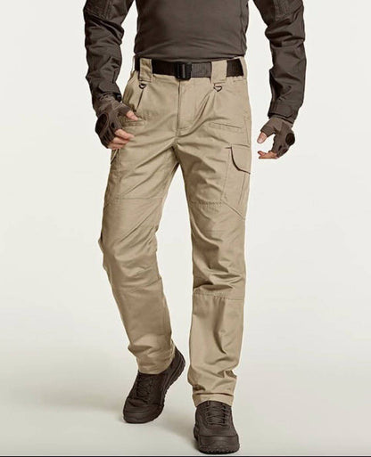 CQR Men'S Tactical Pants, Water Resistant Ripstop Cargo Pants, Khaki - Inside The Bars