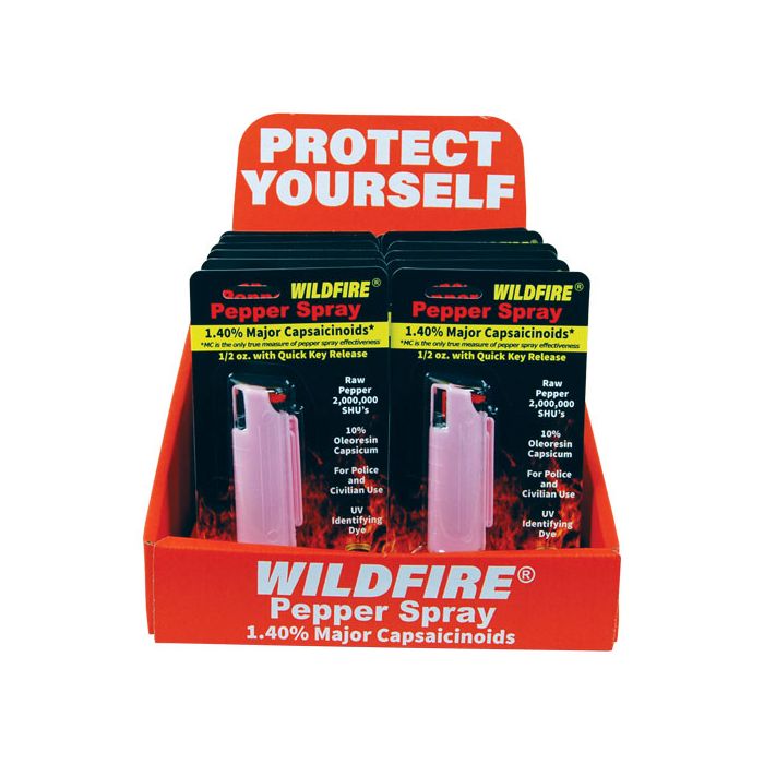 WildFire Lipstick-Style Pepper Spray - 1.4% Major Capsaicinoids in Pink