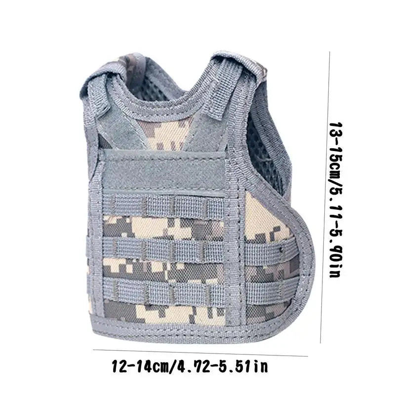 Mini Beer Vest Vest Hunting Bottle Drink With Adjustable Shoulder Straps Wear-resistant Fabric Tacticals Vest Bottle For - Inside The Bars