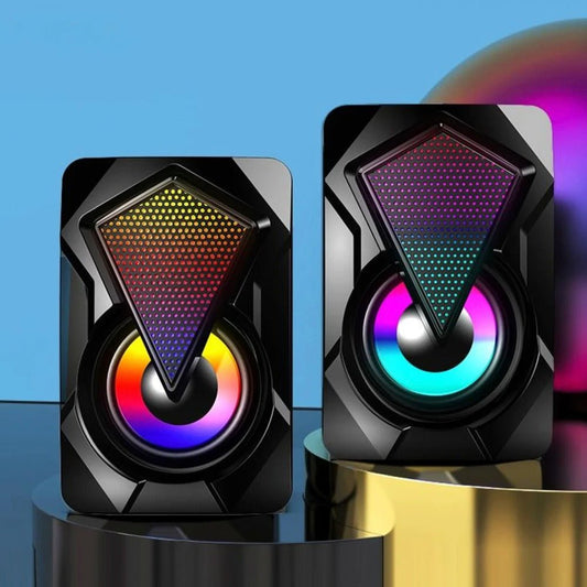 Illuminated RGB Dragon Gaming Speakers with Enhanced Bass Experience - Inside The Bars