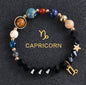 Zodiac Constellation Beaded Bracelets with Frosted Natural Stone - Inside The Bars