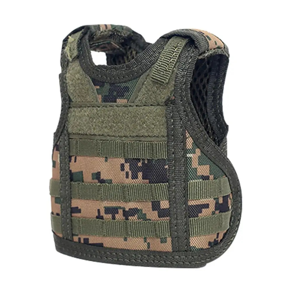 Mini Beer Vest Vest Hunting Bottle Drink With Adjustable Shoulder Straps Wear-resistant Fabric Tacticals Vest Bottle For - Inside The Bars