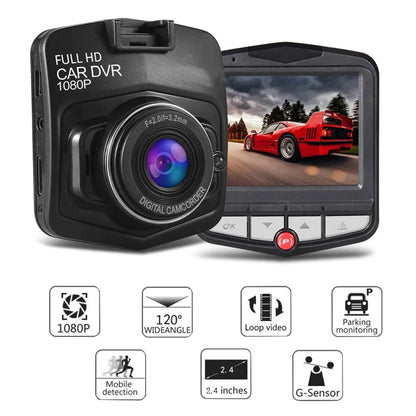 Car DVR Dash Cam 1080P with Night Vision, G-Sensor & 170° Wide Angle 2.4" Display