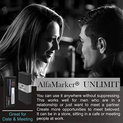 AlfaMarker Men’s Pheromone Cologne Set - 2x5 ml Irresistible Attraction Formula