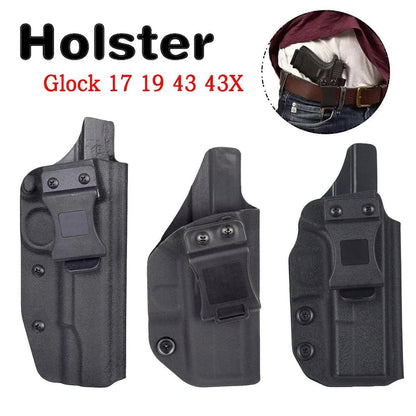 Inside Waistband Concealed Carry Holster for Glock 17, 19, 43X, Jericho 941, Taurus G2C, and SIG Sauer P365 with Belt Clip - Inside The Bars