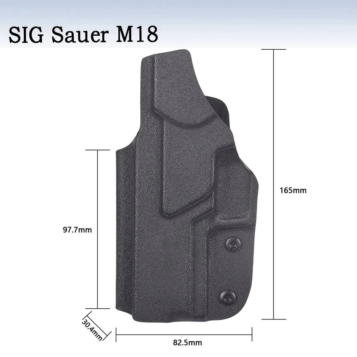 Inside Waistband Concealed Carry Holster for Glock 17, 19, 43X, Jericho 941, Taurus G2C, and SIG Sauer P365 with Belt Clip - Inside The Bars