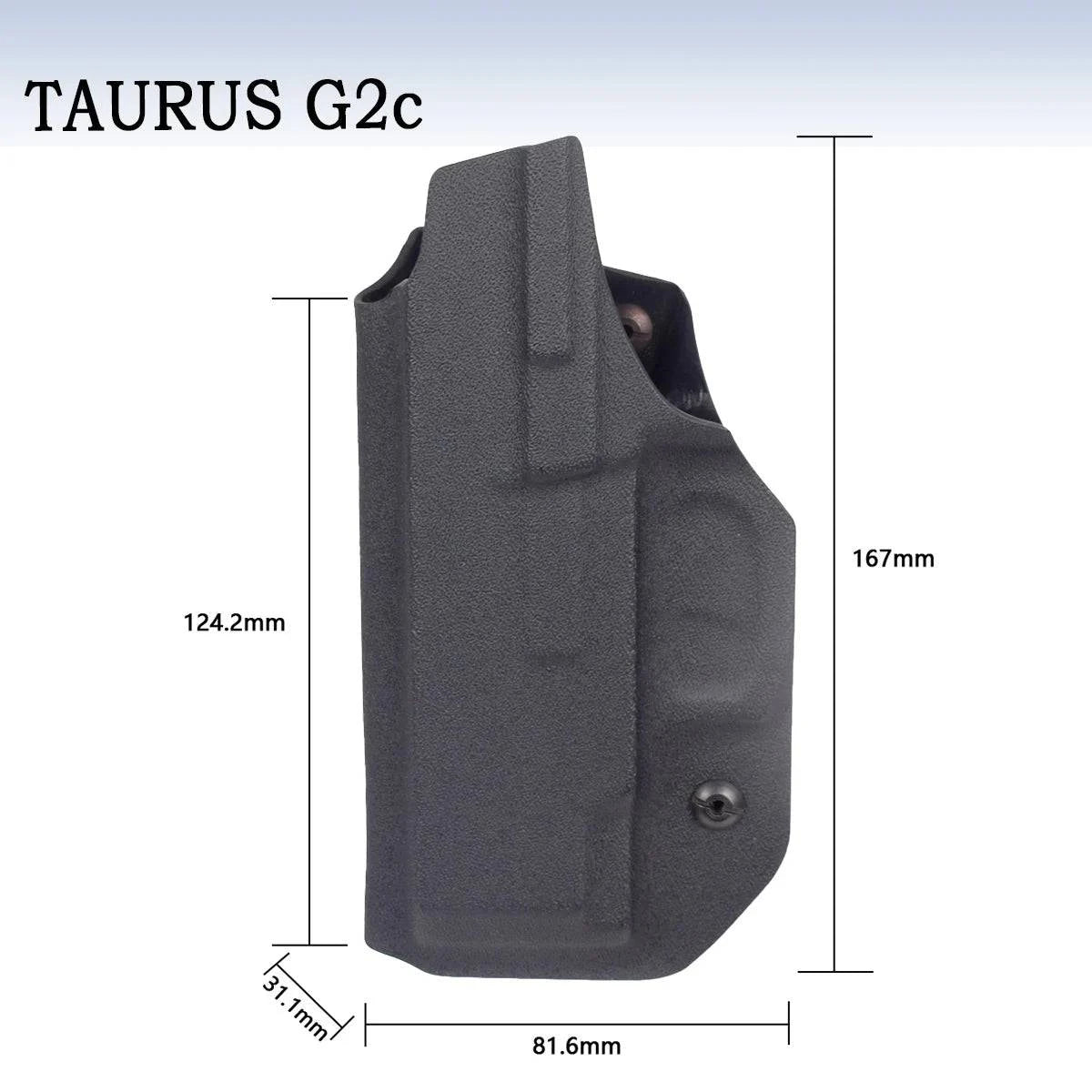 Inside Waistband Concealed Carry Holster for Glock 17, 19, 43X, Jericho 941, Taurus G2C, and SIG Sauer P365 with Belt Clip - Inside The Bars