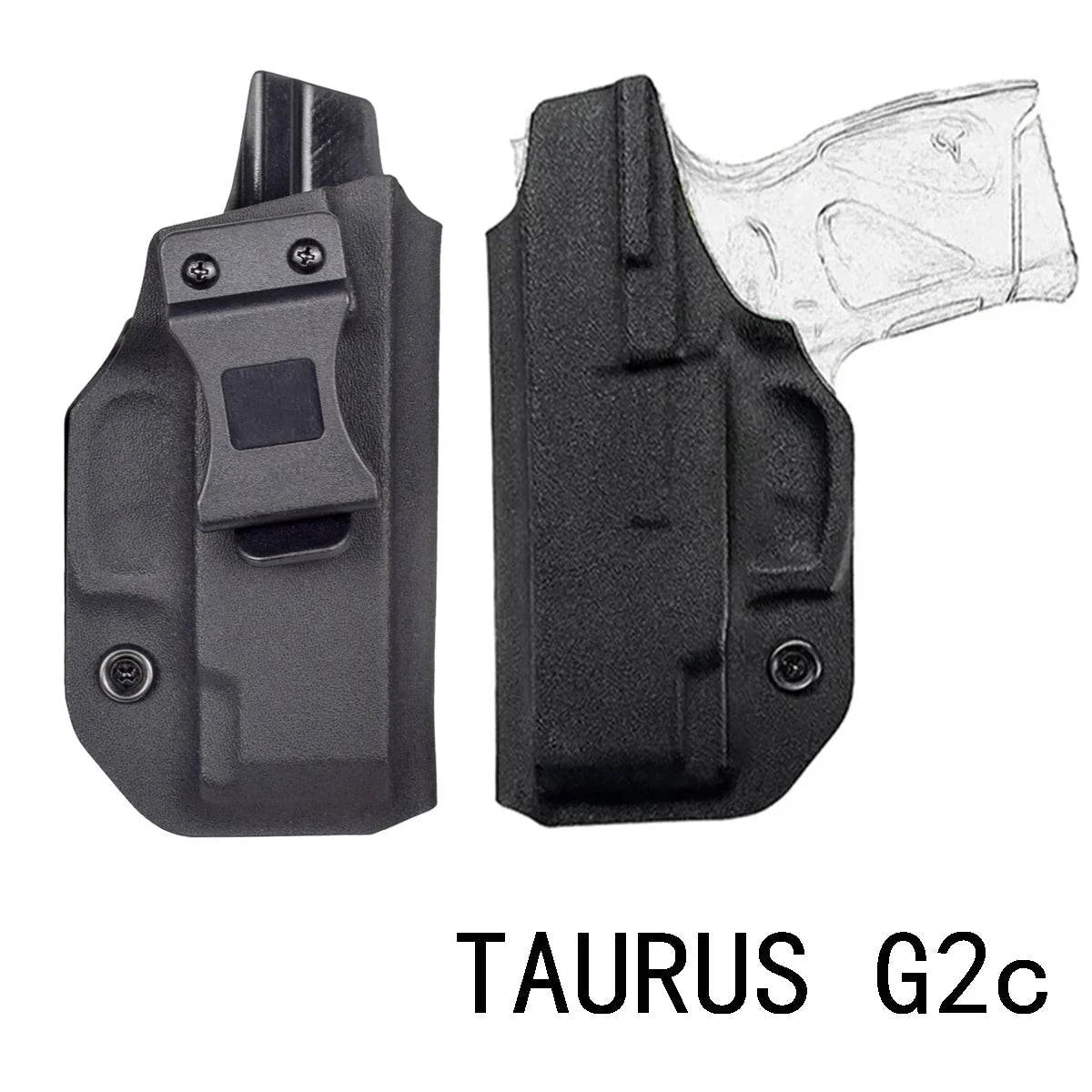 Inside Waistband Concealed Carry Holster for Glock 17, 19, 43X, Jericho 941, Taurus G2C, and SIG Sauer P365 with Belt Clip - Inside The Bars