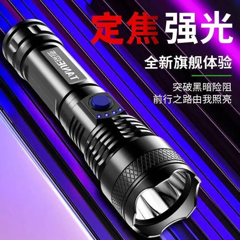 Powerful USB Rechargeable Tactical LED Flashlight with Zoom Function for Camping, Fishing, and Emergency Use - Inside The Bars