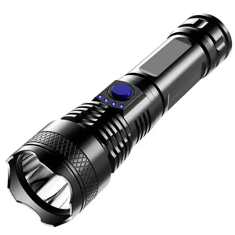 Powerful USB Rechargeable Tactical LED Flashlight with Zoom Function for Camping, Fishing, and Emergency Use - Inside The Bars