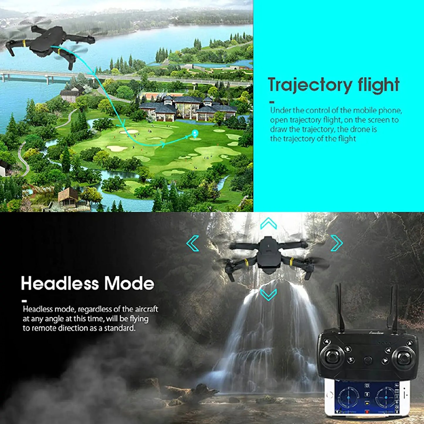 4K Ultra HD Foldable WiFi Drone with Dual Cameras