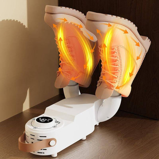 Compact Digital Shoe Dryer with Foldable Design for Home, Office, and Travel - Inside The Bars