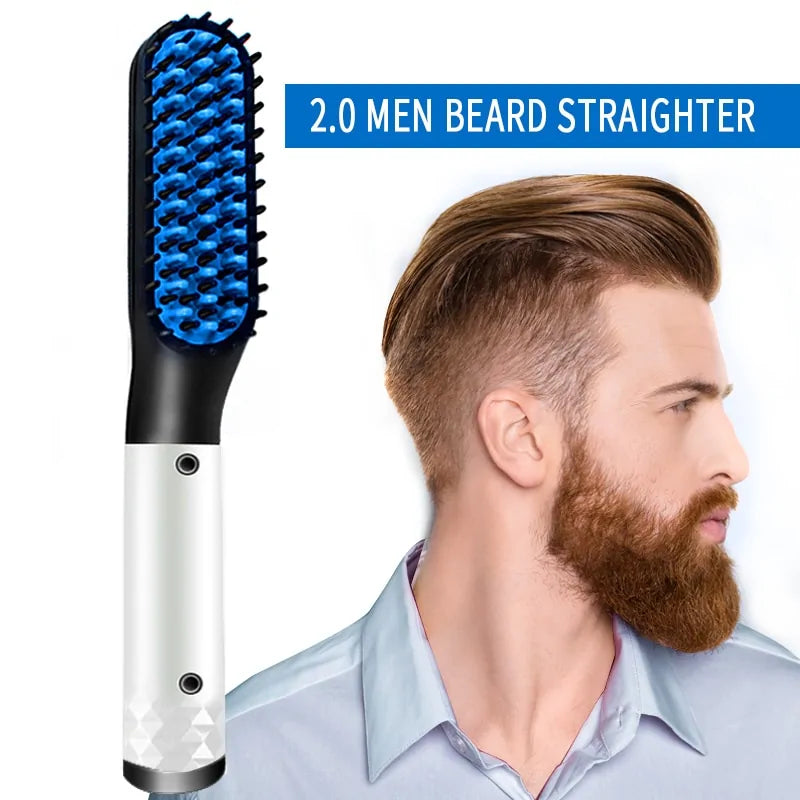 Men's Professional Beard and Hair Straightening Brush