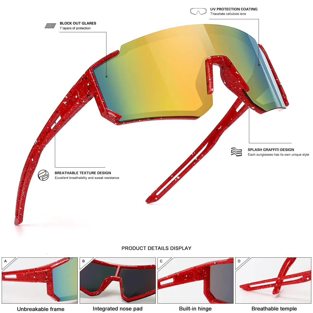 Active Sunglasses Sports and Outdoor Activities