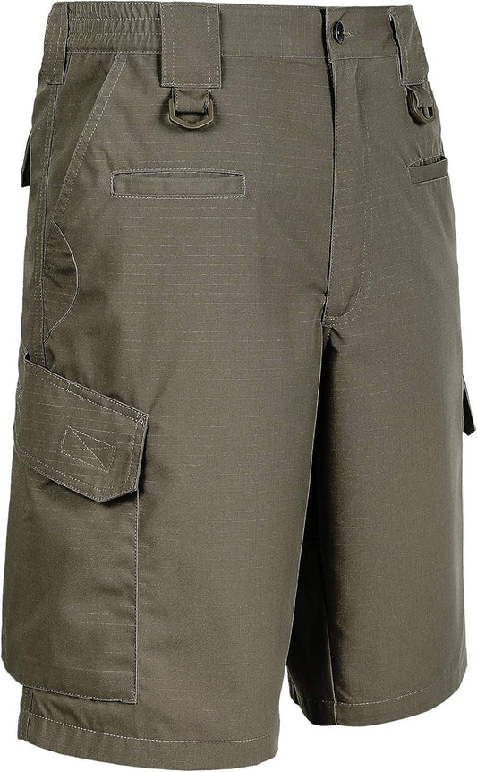 LA Police Gear Men's Operator Tactical Shorts with Elastic Waist for Outdoor Adventures - Inside The Bars