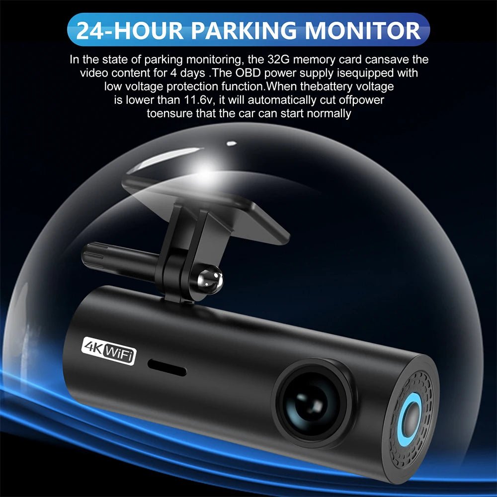 LF10 4K Front Dash Camera with Loop Recording, Auto Overwrite, and Time-Stamped Playback Features - Inside The Bars