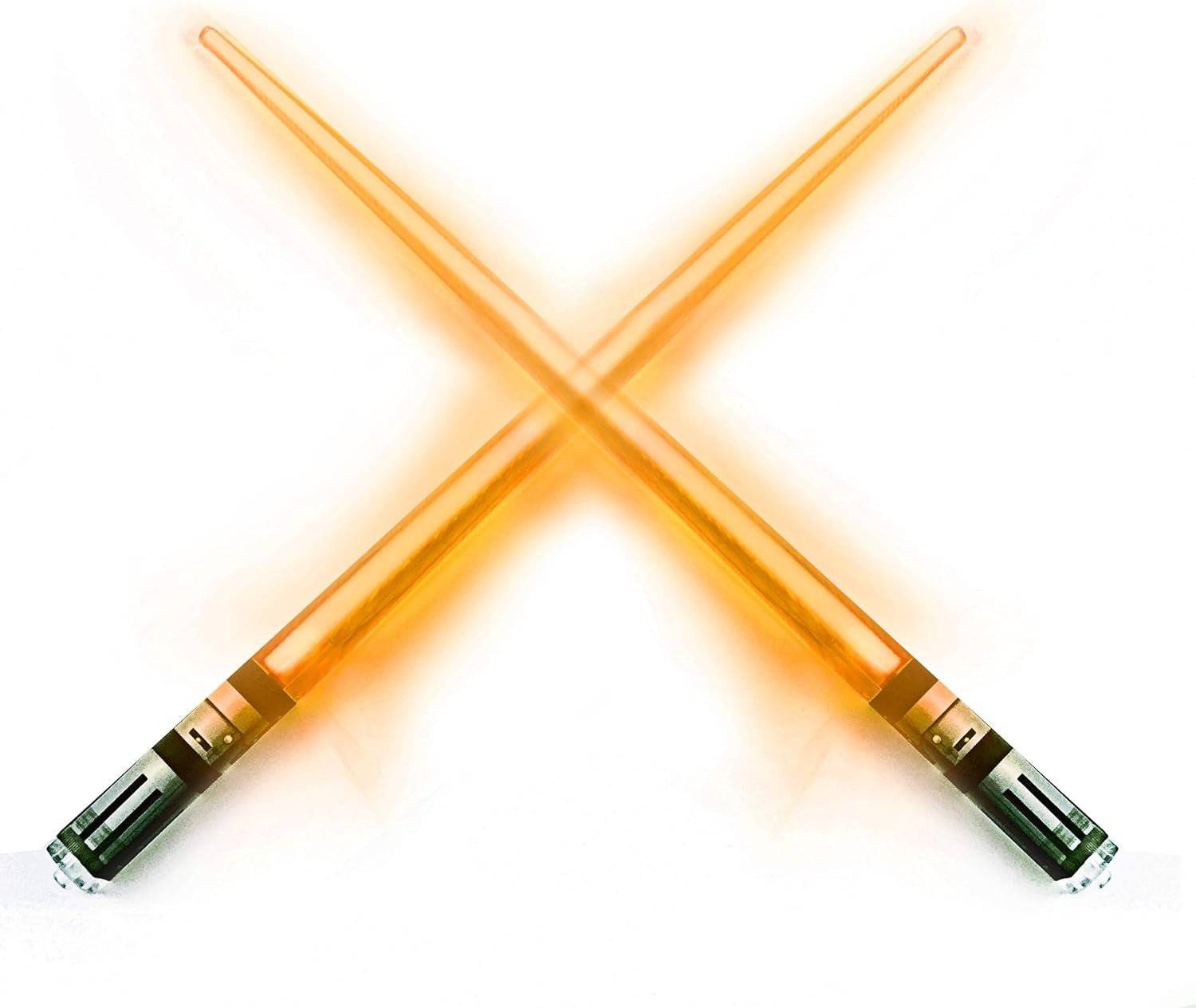 LED Lightsaber Chopsticks - Star Wars Inspired Glowing Sushi Utensils - Reusable Blue Light-Up Chopstick Set - Inside The Bars