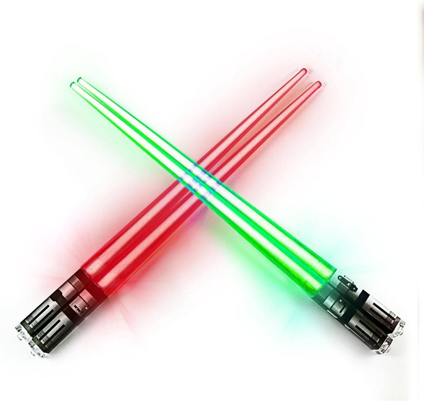 LED Lightsaber Chopsticks - Star Wars Inspired Glowing Sushi Utensils - Reusable Blue Light-Up Chopstick Set - Inside The Bars