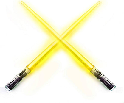 LED Lightsaber Chopsticks - Star Wars Inspired Glowing Sushi Utensils - Reusable Blue Light-Up Chopstick Set - Inside The Bars