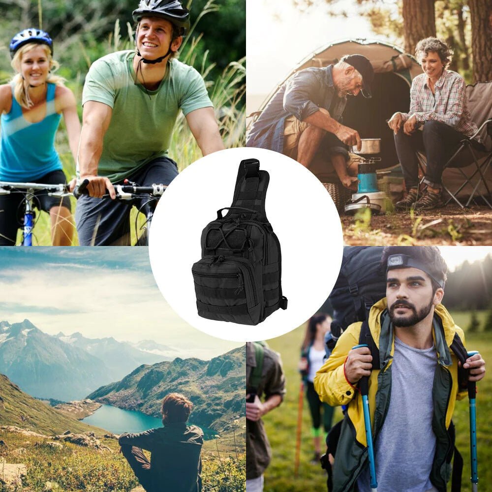 Versatile Men's Tactical Sling Backpack for Adventure and Everyday Use - Inside The Bars