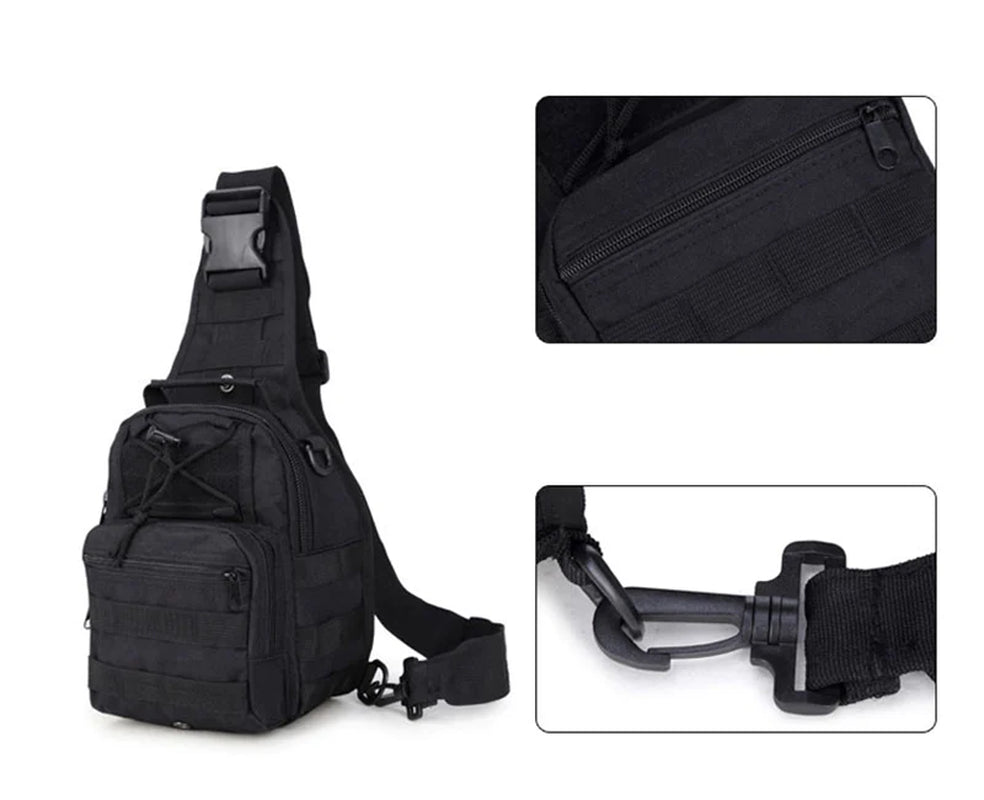 Versatile Men's Tactical Sling Backpack for Adventure and Everyday Use - Inside The Bars