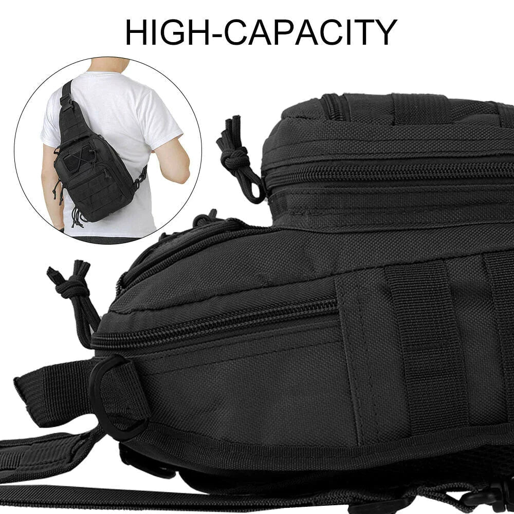 Versatile Men's Tactical Sling Backpack for Adventure and Everyday Use - Inside The Bars