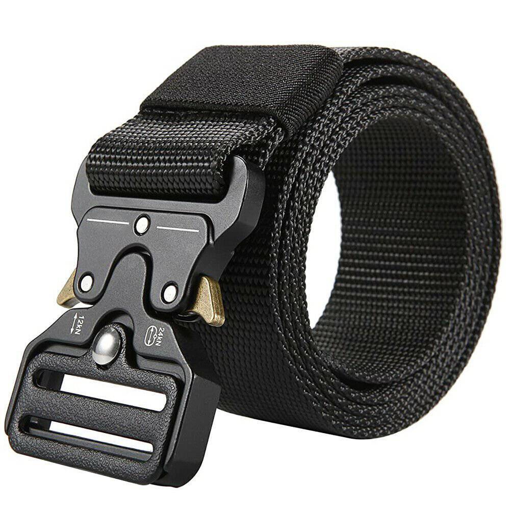 Military Tactical Belt Heavy Duty Security Guard Working Utility Nylon Waistband - Inside The Bars