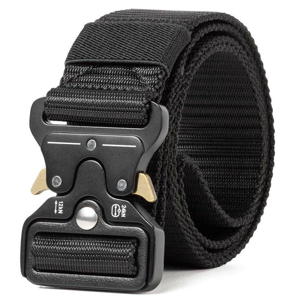 Military Tactical Belt Heavy Duty Security Guard Working Utility Nylon Waistband - Inside The Bars