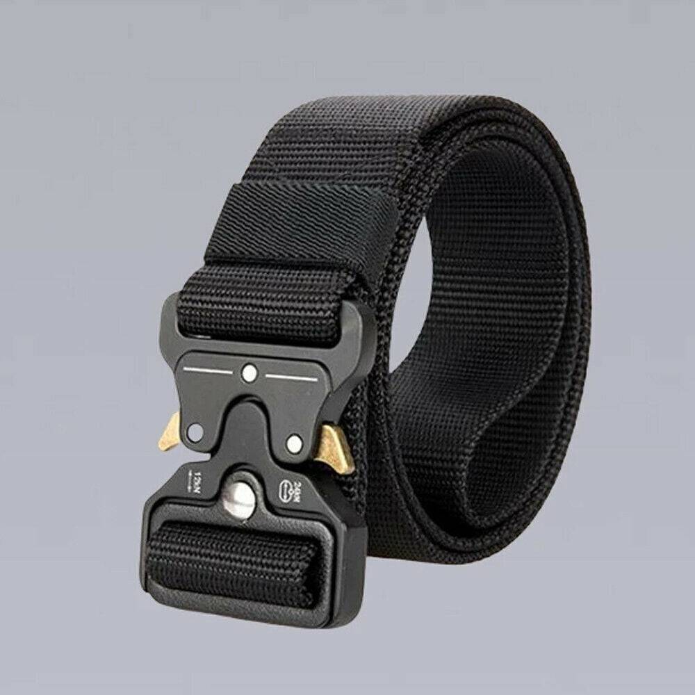 Military Tactical Belt Heavy Duty Security Guard Working Utility Nylon Waistband - Inside The Bars