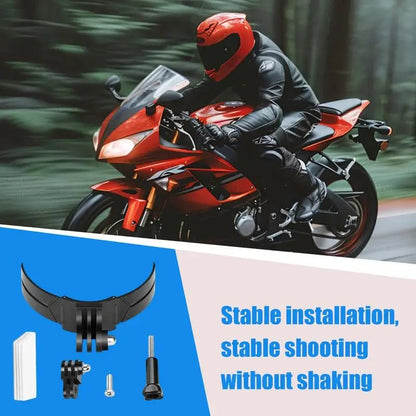 Motorcycle Helmet Chin Mount Camera Adhesive Sticky Mounts Motorcycle Helmet Chin Mount Kit Action Sports Camera Accessories - Inside The Bars