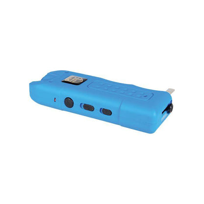 MultiGuard 80 Million Volt Stun Gun with Siren and LED Flashlight - Blue Edition - Inside The Bars