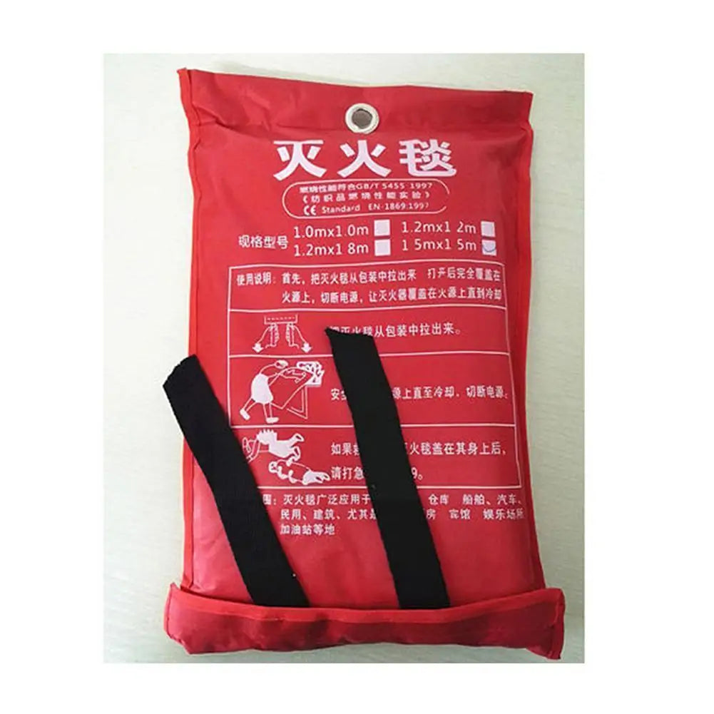 Emergency Fire Extinguishing Blanket - Heat-Resistant Fiberglass Safety Tool