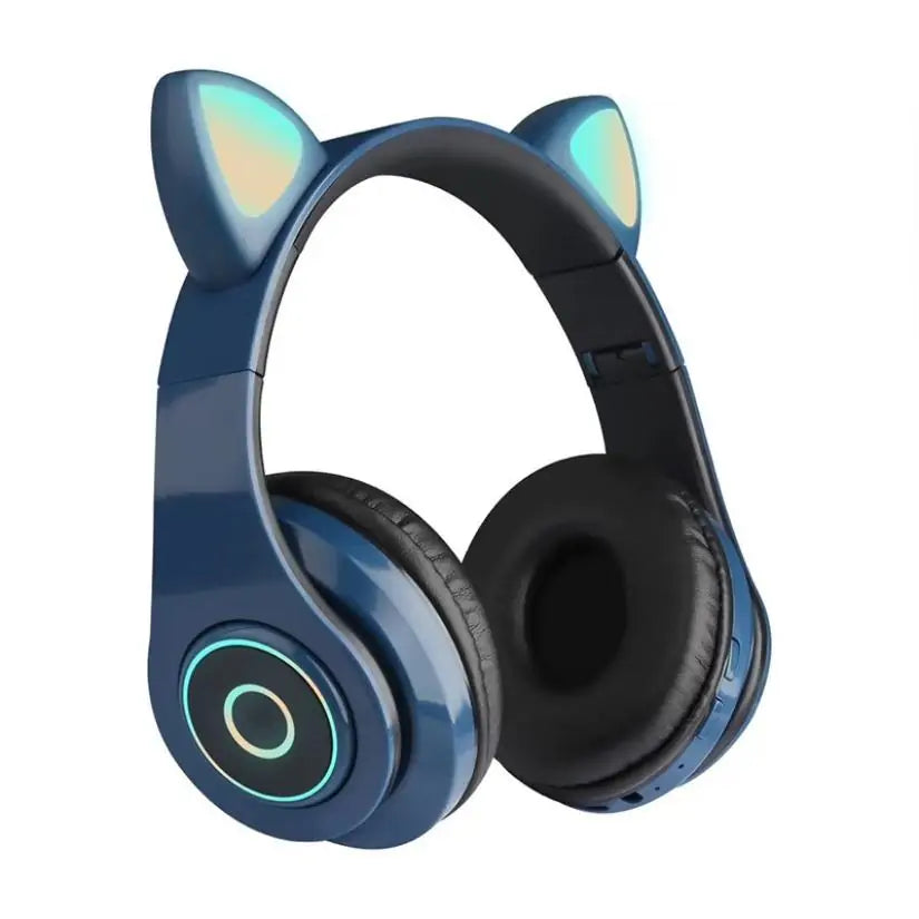 Wireless LED Cat Ear Headphones with Noise Isolation and TF Card Compatibility - Inside The Bars