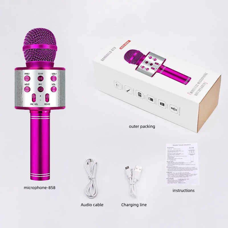 Wireless Bluetooth Karaoke Microphone for Ultimate Singing Fun