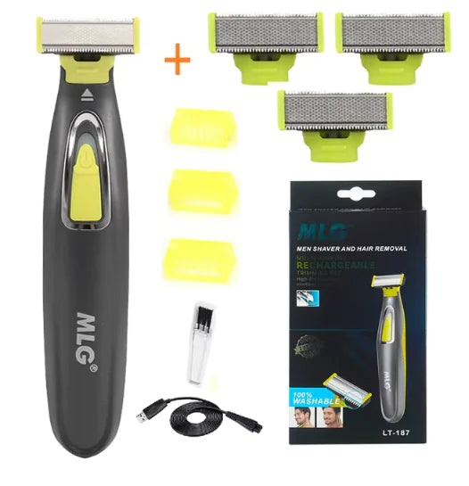 Versatile Rechargeable Face & Body Grooming Shaver