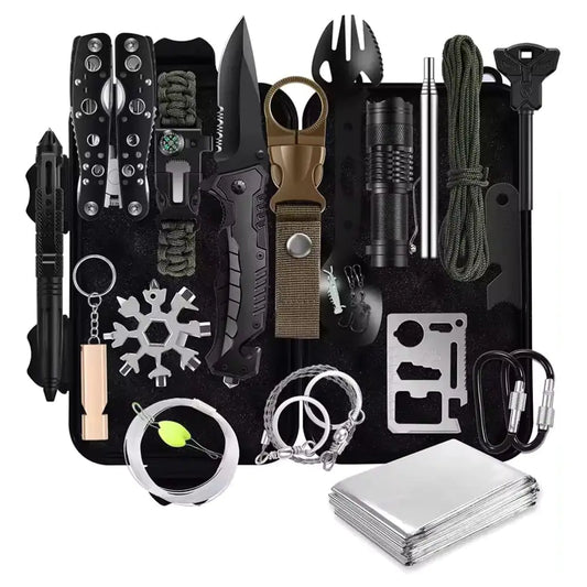 Ultimate 31-Piece Emergency Survival Gear Kit