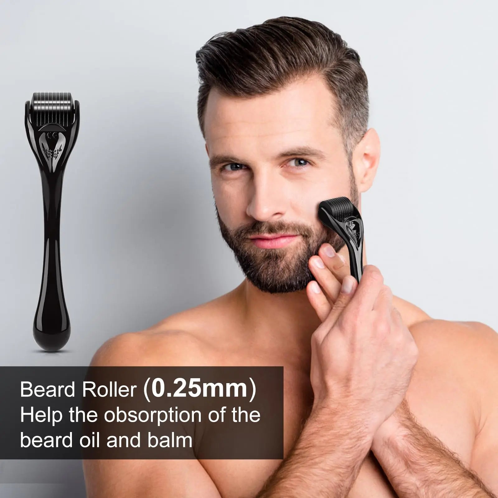 Ultimate Beard Growth Gift Set for Men - Includes Oil, Balm, Comb & Massager for Spotty Beards - Perfect for Christmas & Birthday Celebrations