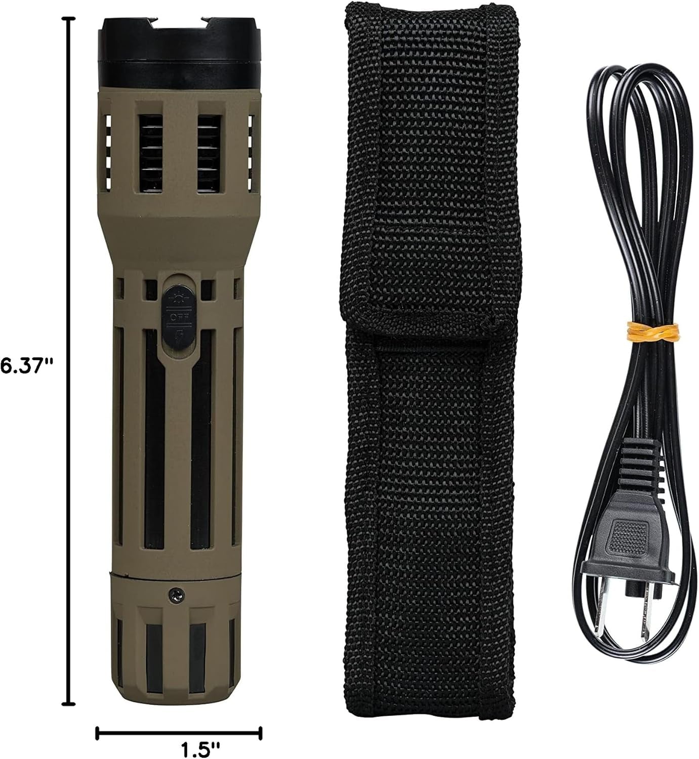 SABRE 2 - In - 1 Stun Gun with LED Flashlight and Holster - Inside The Bars