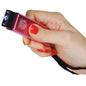 Compact 40 Million Volt Stun Gun Flashlight - Pink & Discreet Design - Inside The Bars