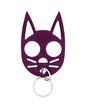 Feline Defense Keychain in Vibrant Purple - Inside The Bars