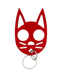 Cat Strike Self-Defense Keychain - Adorable Red Safety Tool - Inside The Bars