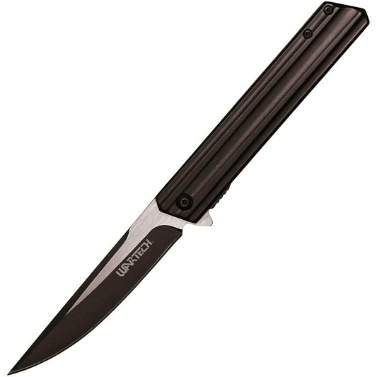 8.5" Tactical Assisted Open Folding Knife with Black Handle - Inside The Bars