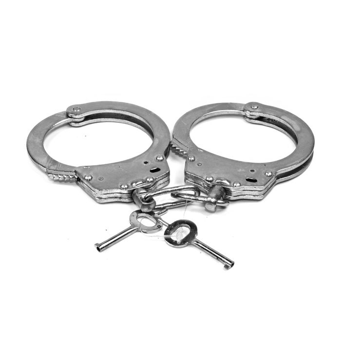 Premium Steel Handcuffs with Secure Double Lock System